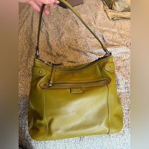 Coach Green Shoulder Bag